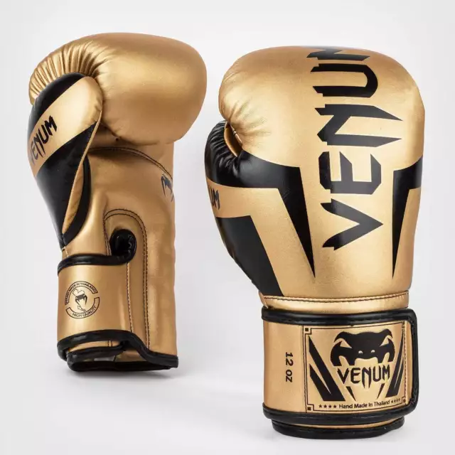 Venum Elite Boxing Gloves - Gold/Black