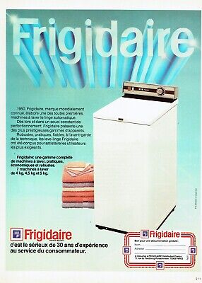 PUBLICITE ADVERTISING 027  1981  machine à laver THomson 