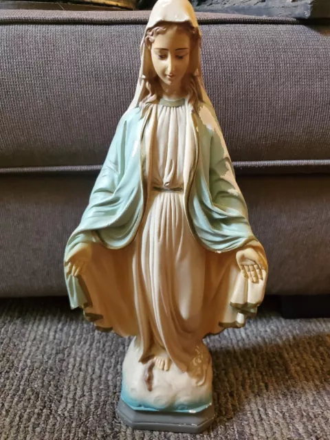 Vintage Chalkware Madonna Virgin Mary Staute Religious Vintage Chalkware Madonna Virgin Mary Staute Religious