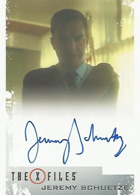 X-Files Seasons 10 & 11 - Jeremy Schuetze "Cigarette Smoking Man" Autograph Card