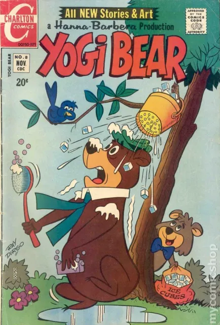Yogi Bear #8 VG- 3.5 1971 Stock Image Low Grade