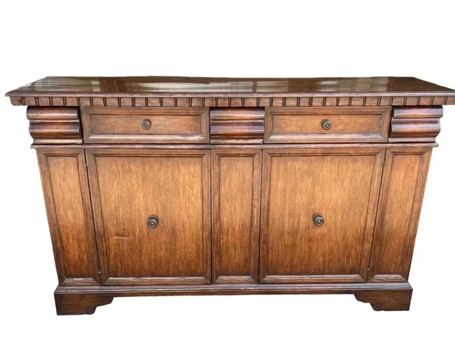 Vintage Italian Walnut Credenza