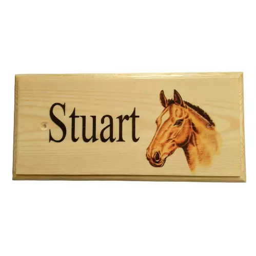 Personalised Horse Sign, Pony Name Stable Door Plaque Stall Gifts Wooden Farm