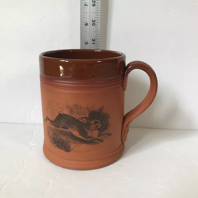 Fulham England Terracotta Pottery Beer Stein Mug Common Hare Est. 1671