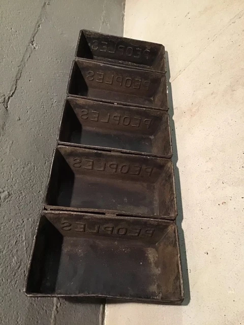 Peoples Bakery Antique 5 Loaf Bread Pan Tamaqua PA Area Parts Bin Peoples Bakery Antique 5 Loaf Bread Pan Tamaqua PA Area Parts Bin
