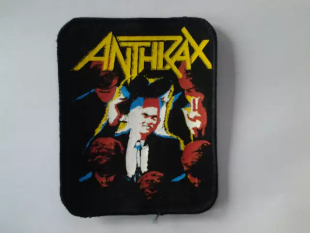 ANTHRAX  PATCH   Original 80er  Vintage Aufnäher  8x10cm  Thrash Metal 