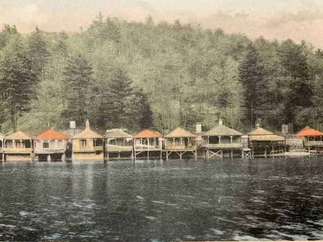 Postcard Pottsville PA - c1900s Tumbling Run Lake Front Houses