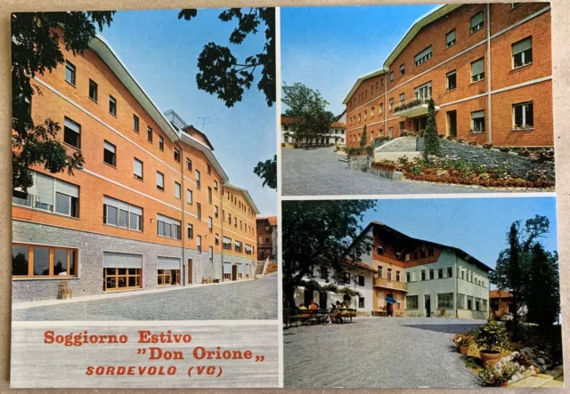 Cartolina Sordevolo Biella Colonia Soggiorno Estivo Don Orione Non viaggiata