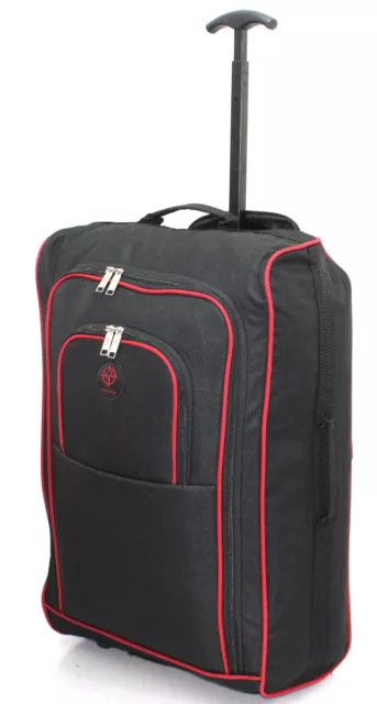 Suitcase Trolley  54x35x20cm Cabin Approved Bag Hand Luggage Carry On Backpack