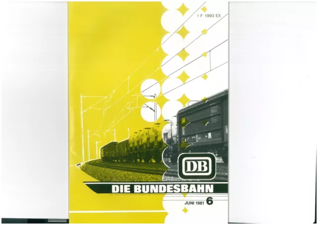 La Bundesbahn DB Rivista Giugno 1981 6/81 1609-14-21