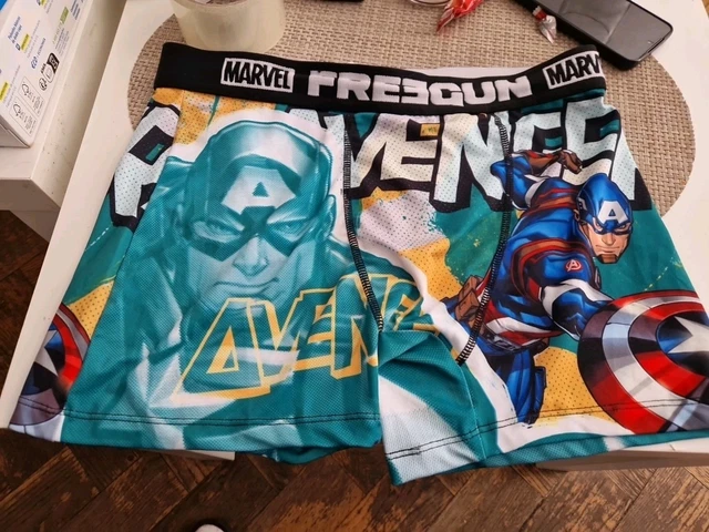 FREEGUN Herren-Boxershorts Marvel Avengers Captain America Design