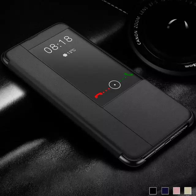 Smart View Flip Cover für Huawei Mate 20 Lite Pro X Schutz Hülle Handy Tasche
