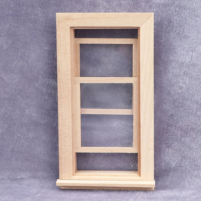 1 Set Holz Dekorative Schöne Puppe Fenster Für Decor Kinder 11