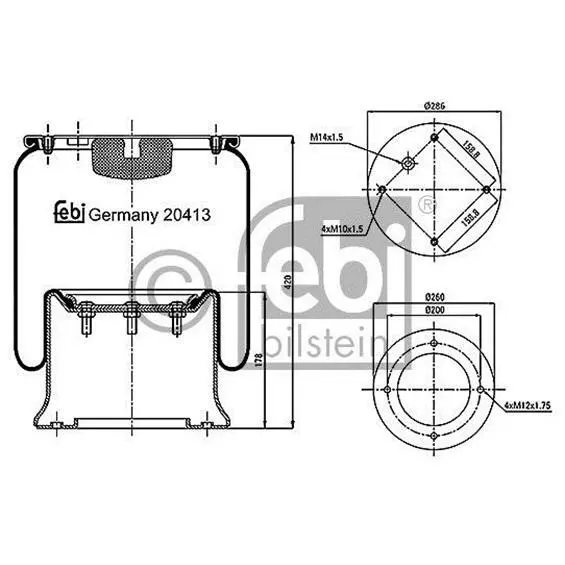 FEBI BILSTEIN 20413 Luftfederbalg