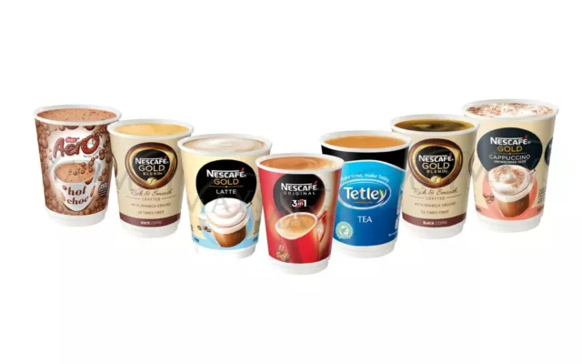 Nescafe &Go 12oz InCup Hot Drinks Variety Pk - All 7 Flavours (96 Cups Total)