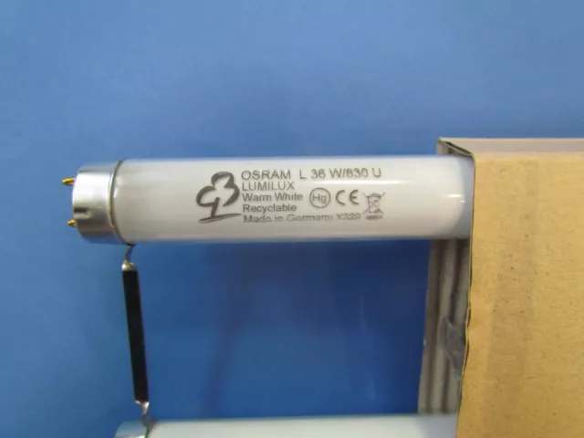 OSRAM Leuchtstofflampe Leuchtstoffröhre in U-Form L36W/830 U Lumilux Warm White