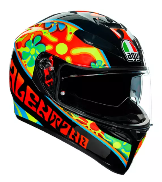 Casco integrale moto Agv K3 sv Valentino Rossi Valencia 2003