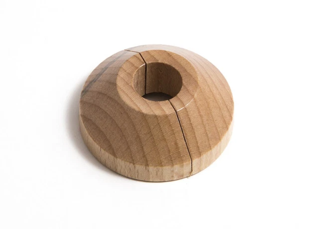 Neuf Solide Bois Hêtre Fiting Col Contour Rose Pour 15mm Tuyaux - Onestopdiy
