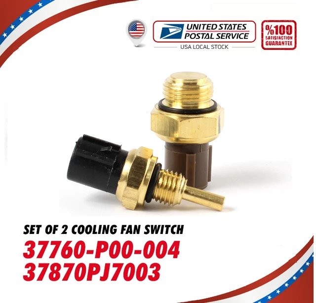COOLANT TEMPERATURE SENSOR & Switch +CONNECTORS For HONDA CRV Civic