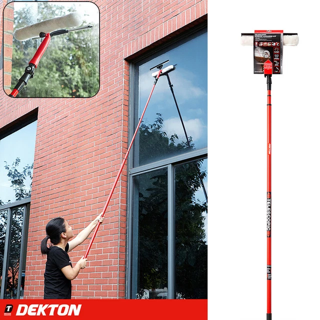 3.5M TELESCOPIC CONSERVATORY Window Glass Cleaner Cleaning Kit Wash