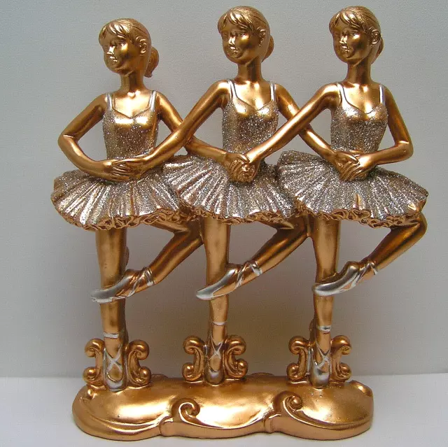 Formano Balletgruppe Klassik - Gold Silber Glitzer 20 cm Kunststein