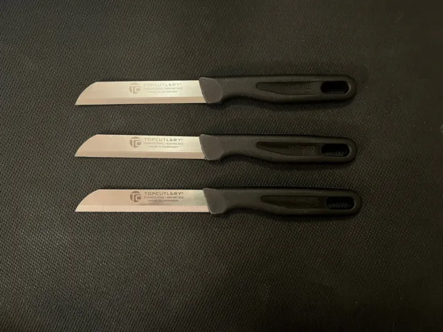 Schmidt Brothers 4 Pc Forged Acacia Series Steak Knife Set German Steel  4.5blade