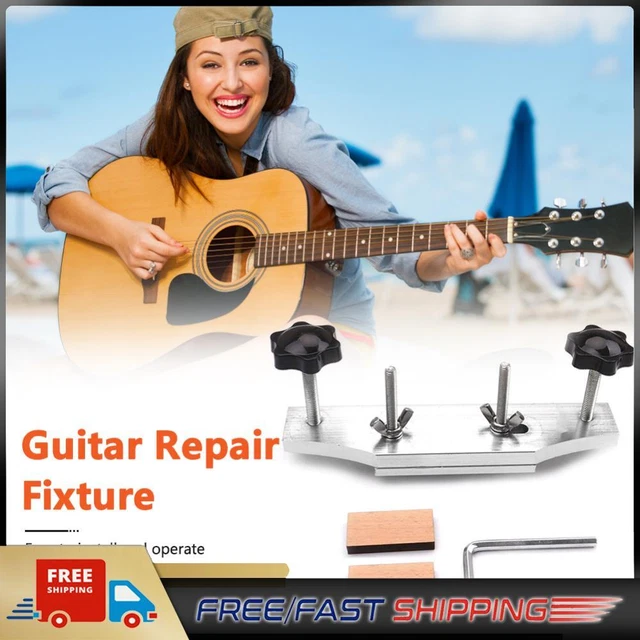 Acoustic Guitar Fixture Bonding Bridge Clamp Clip Stainless Steel Luthier Tools
