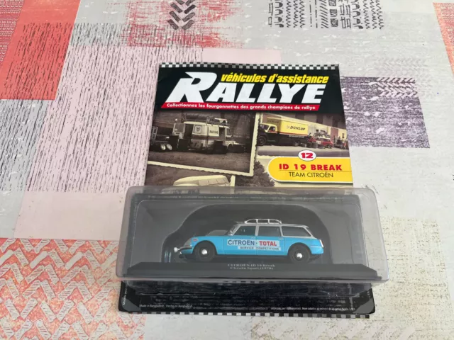 Miniature Camion Voiture Assistance Rallye Citroen ID 19 Break Sport 1970 1/43