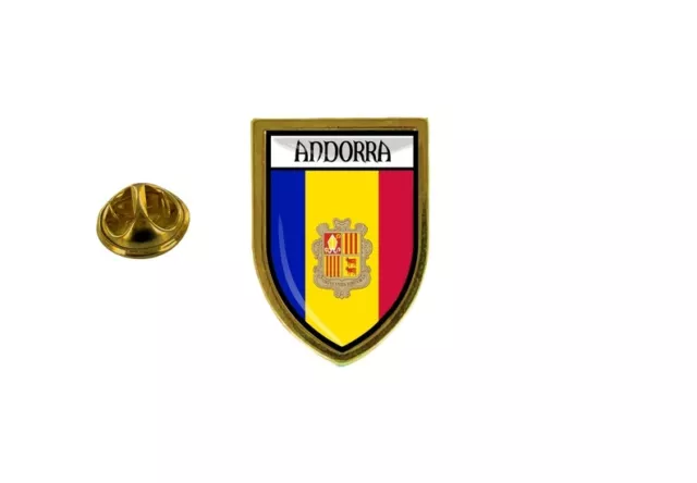 pins pin badge pin's souvenir ville drapeau pays blason andorre andorra