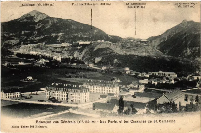 CPA AK BRIANCON vue Générale - Les Forts, et les Casernes. (453740)