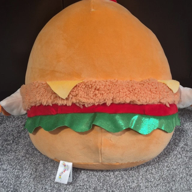 Food Clicker SQUISHMALLOWS HENDRA PLUSH Soft Toy Medium 35-60cm Food Theme Washable ...