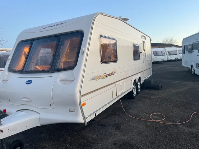 6 Berth Bailey Senator Caralina 2004 Twin Axle With Fixed Bunk Beds&Starter Pack