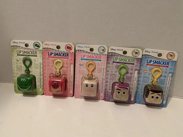 Lip Smacker Cube Lip Balm Toy Story Disney Pixar Key Chain Buzz Woody Rex Hamm