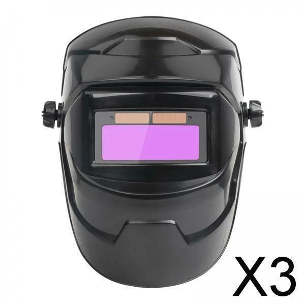3x Auto Oscuramento Casco di Saldatura Regolabile Saldatore Occhio Del Fronte