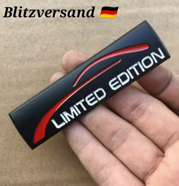 2tlg Limited Edition 3D Emblem Metall Auto Fenster Aufkleber Autoaufkleber  Dekor