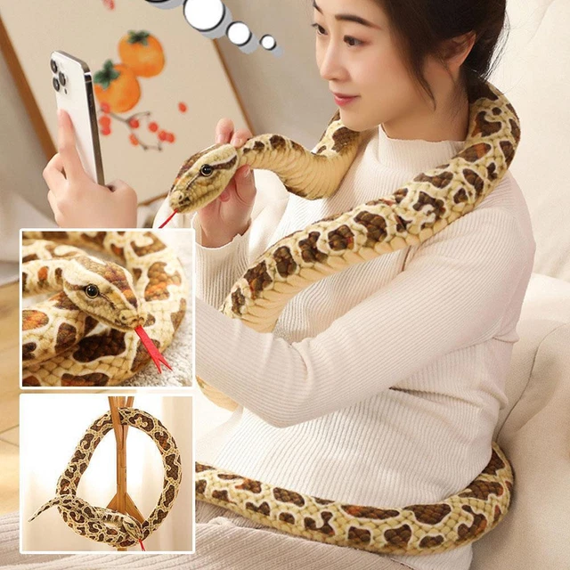 2M REALISTIC PLUSH Snake Toy Simulation Python Giant Fabric Doll I4E6 £ ...
