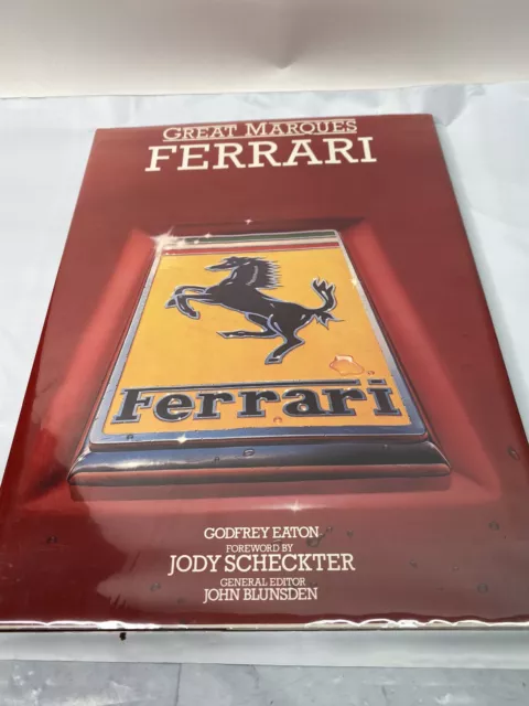Vintage Great Marques Ferrari Book Rare 1983 250 GTO 348 328 F1 Godfrey Eaton