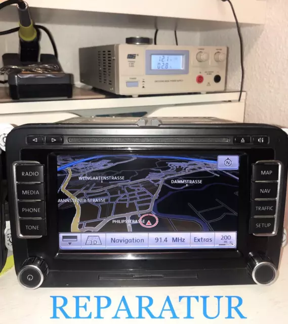 Reparatur Radio Navi RNS510 VW Passat Golf Touran Tiguan Touareg Skoda Columbus