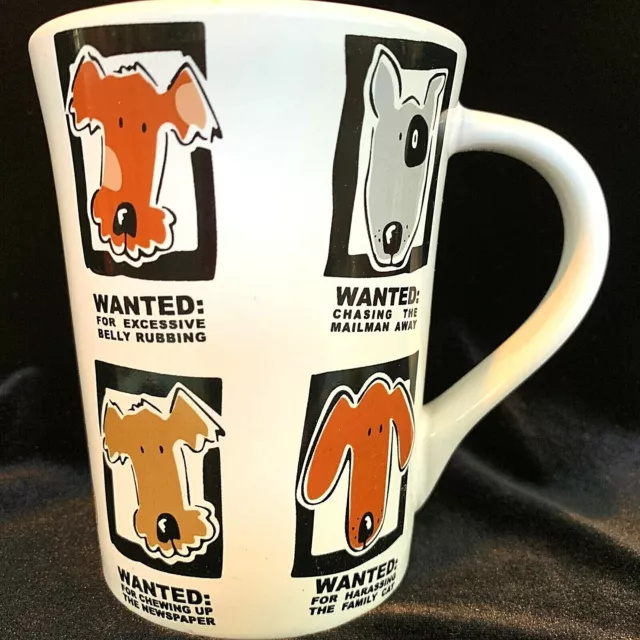 Dogs Mug Shots Dog Crimes Coffee Mug 14 oz By Signature Tall Tapered