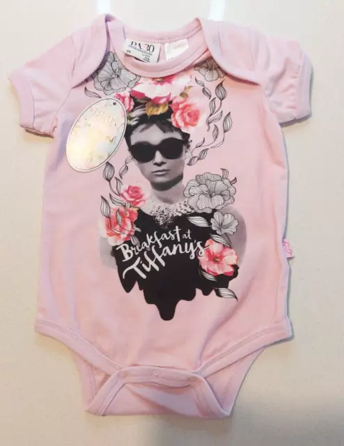 New Peter Alexander Breakfast At Tiffany's  Baby Romper Size 00