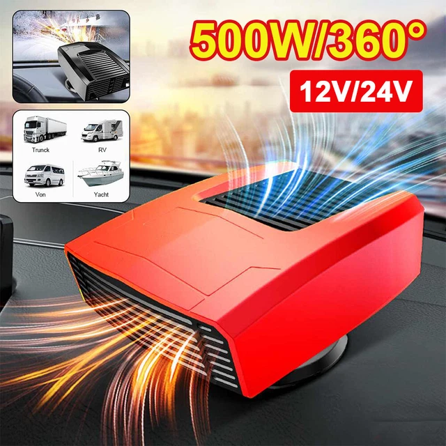 Car Truck Heater Electric Heating Fan Defroster Demister Portable 500/800W 12V