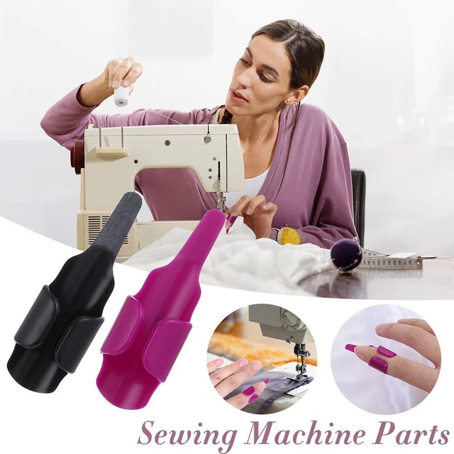 Herramientas de punto de cruz Guantes de dedo Empujador de dedos para coser