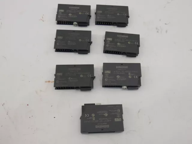 *Lot of 7* Siemens 6ES7 131-4BD01-0AB0 Module 6ES7 131-4BD01-0AA0