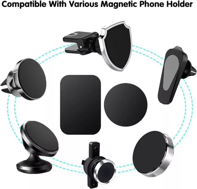 Metal Plates Adhesive Sticker Replace For Magnetic Car Mount Phone Holder 3