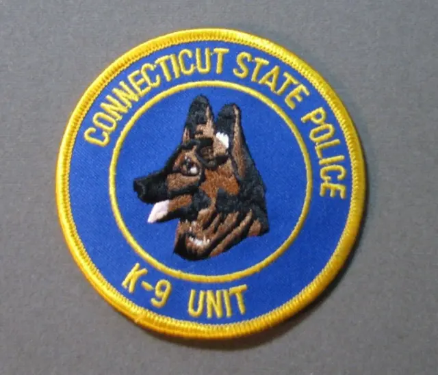 CONNECTICUT STATE POLICE K-9 UNIT Collectible Patch #CT-K9