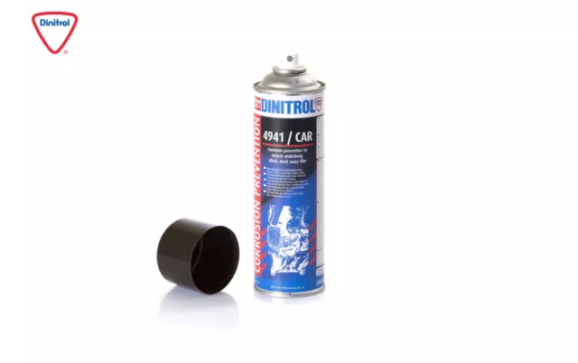 2 x 500ml DINITROL 4941 Underbody Chassis Rust Proofing BLACK Hard WAXY Film