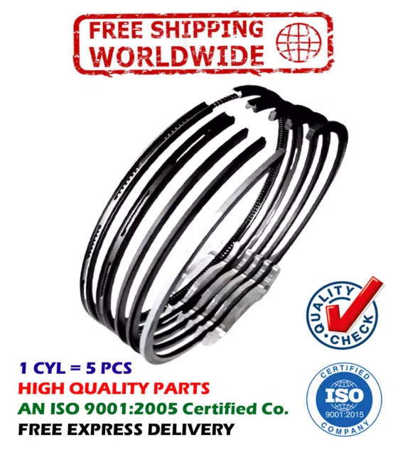 Piston Rings set 98.48mm Standard fits For Perkins A 6.354 41158041 4.236, 6.354