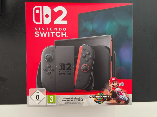 NINTENDO SWITCH 2 Mario Kart World Bundle Neu & OVP mit Rechnung EUR ...