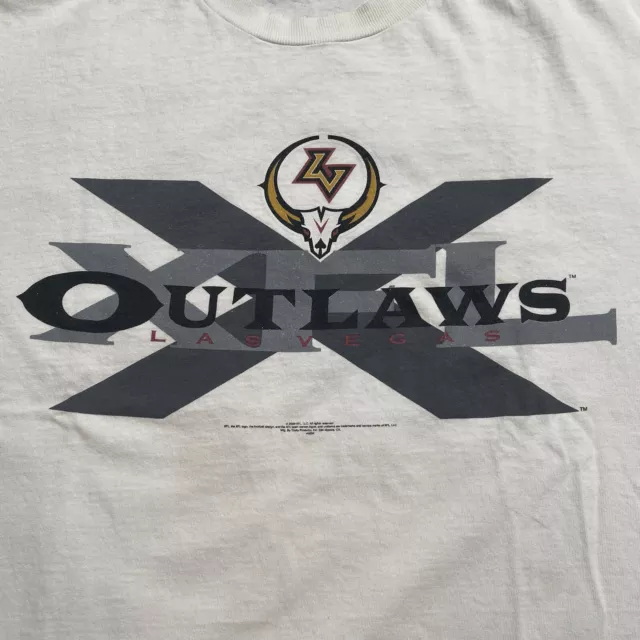 Vintage XFL Shirt Large 90s 00s Las Vegas Outlaws Extreme Football Game-day Tee 3