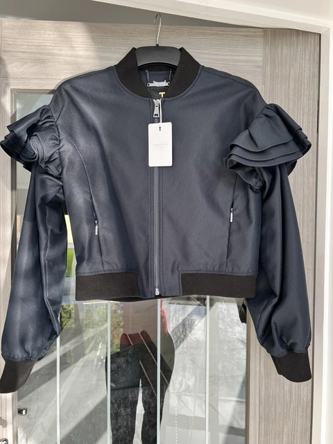 Ted baker hotsell frill leather jacket